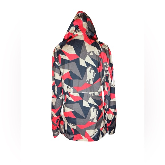 Adidas Women’s Running Windbreaker Jacket - Bold Geometric Print - Picture 2 of 11